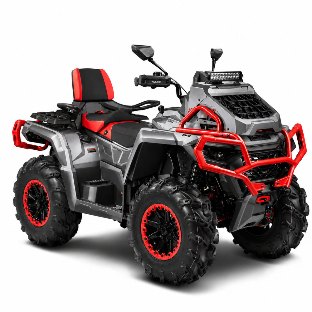 Квадроцикл Aodes Pathcross 1000 L MUD PRO Titanium Gray+Red beadlock 2026