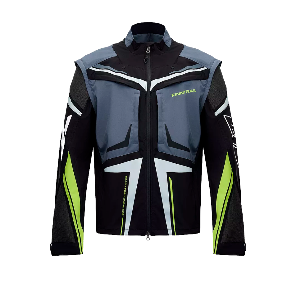 Куртка Finntrail Enduro 1308 Мужской (2XL, Графитово-желтый)