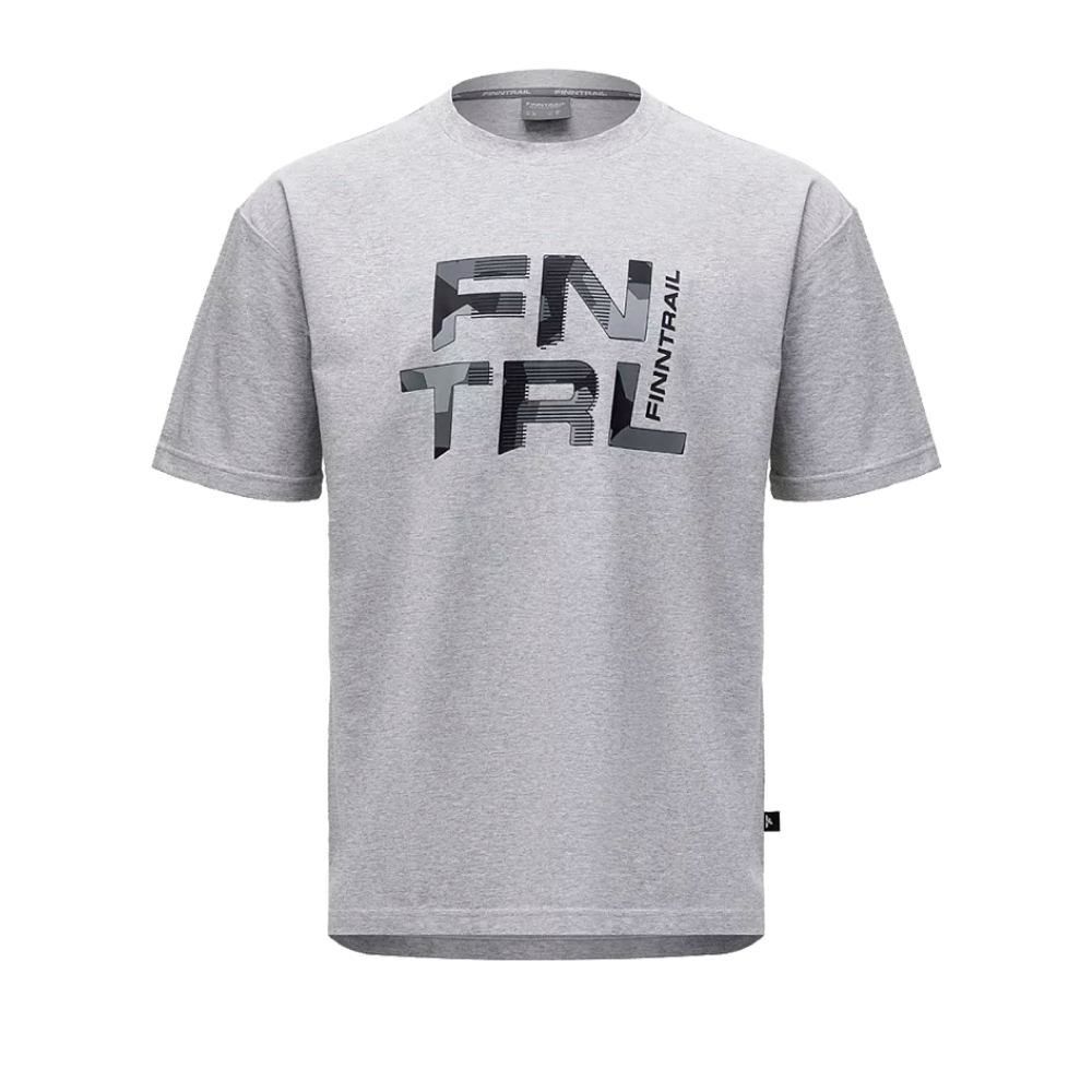 Футболка Finntrail Big Logo 6733 Мужской (M, Серый-маланж)