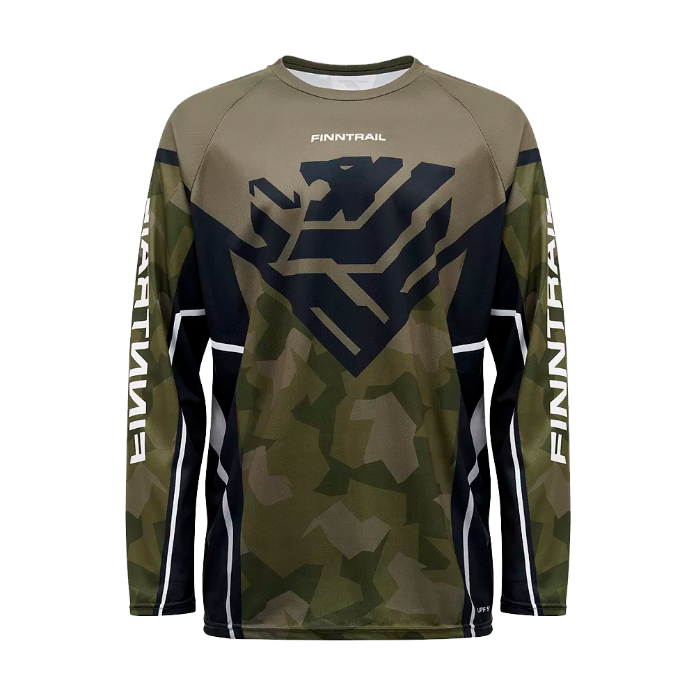 Джерси Finntrail Jersey 6600 Мужской (L, Зеленый камуфляж)