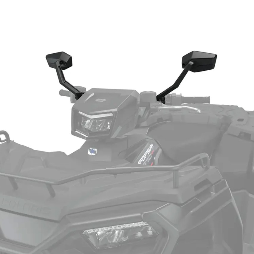 Боковые регулируемые зеркала для Polaris ATV, на руль, комплект 2 шт