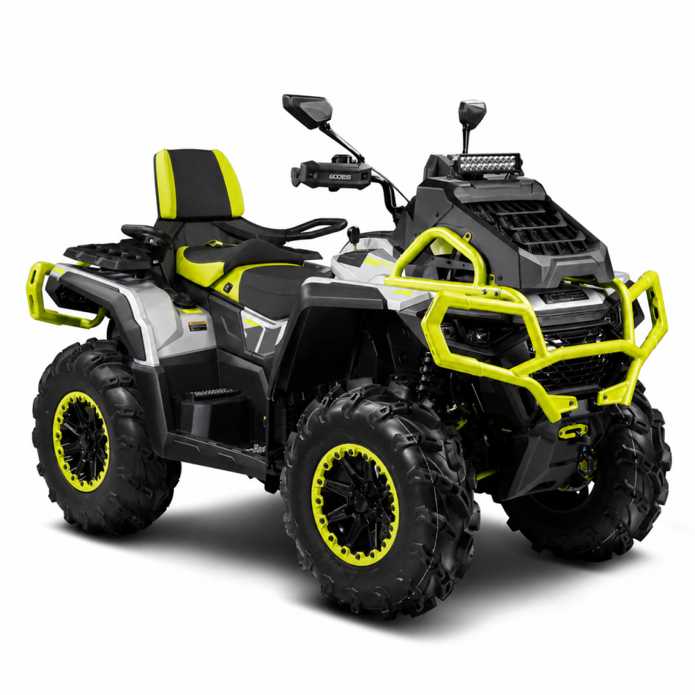 Квадроцикл Aodes Pathcross 1000 L MUD PRO Glacier silver+Neon green 2026