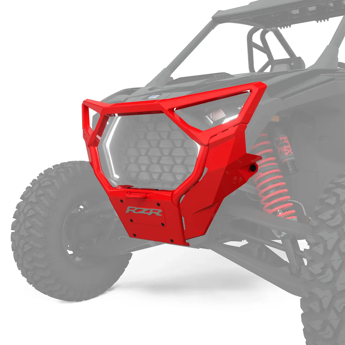 Передний бампер High Coverage , RZR , red
