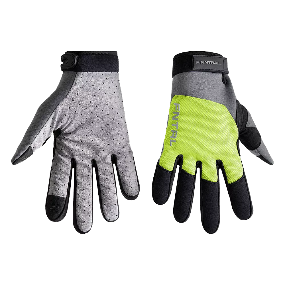 Перчатки Finntrail Atom 2842 Мужской (L, Графитово-желтый)