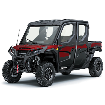Мотовездеход Kawasaki RIDGE CREW PLATINUM RANCH EDITION HVAC Metallic Deep Red/Ebony 2026
