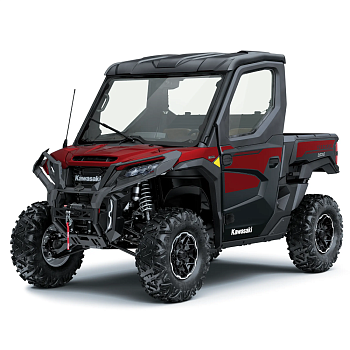 Мотовездеход Kawasaki RIDGE PLATINUM RANCH EDITION HVAC Metallic Deep Red/Ebony 2026
